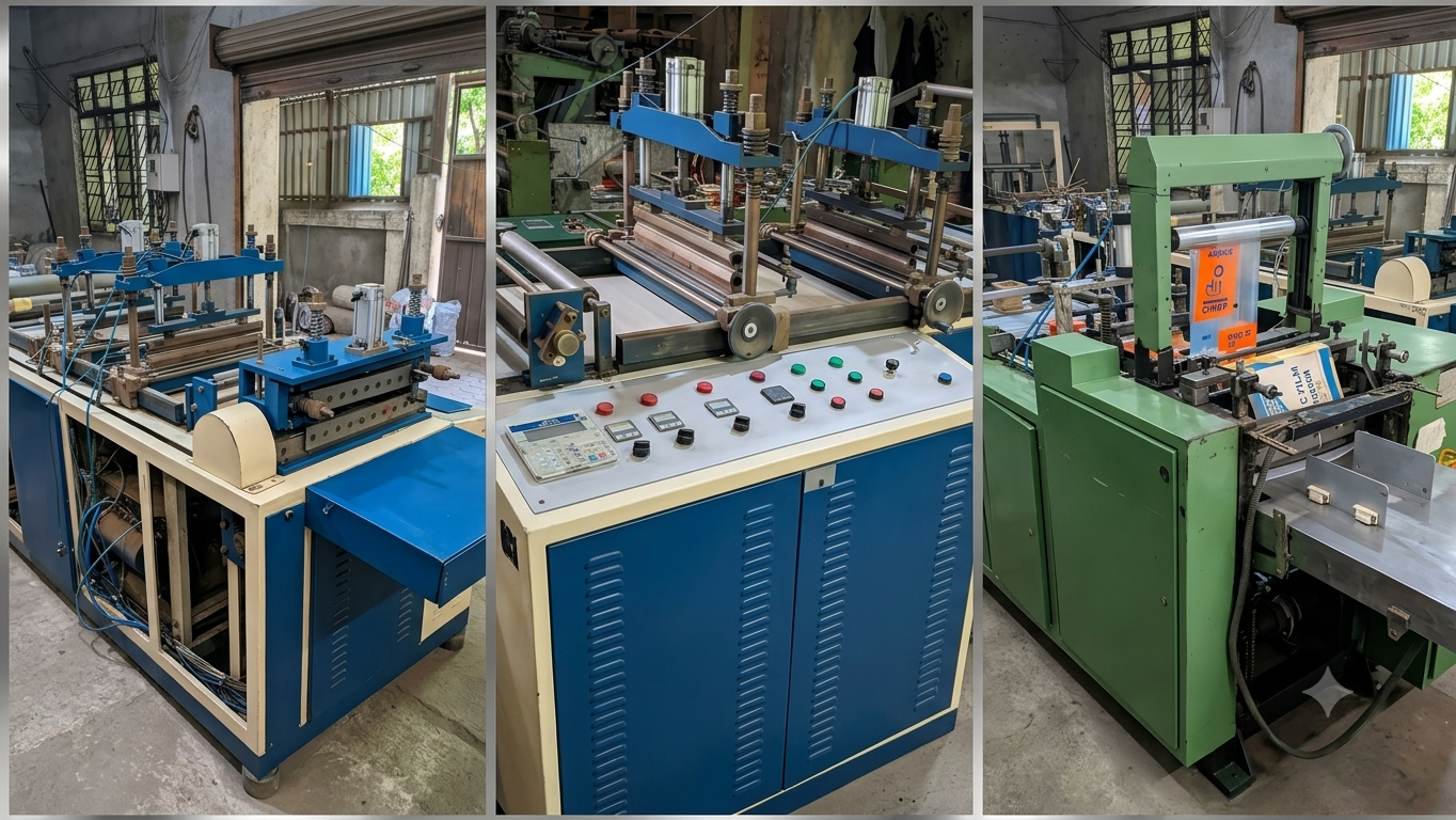 XL Center seal and three side seal pouching machine